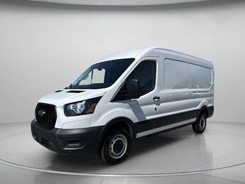 2025 Oxford White Ford Transit Cargo Van RWD Regular Unleaded V-6 3.5 L/213 Engine Van