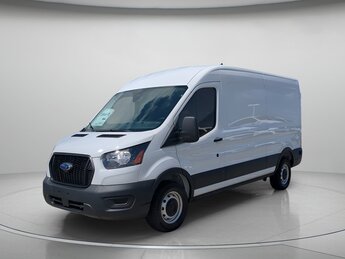 2025 Oxford White Ford Transit Cargo Van RWD 3 Door Van Automatic