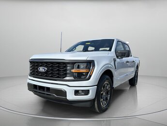2025 Space White Metallic Ford F-150 STX Crew Cab Pickup Truck Regular Unleaded 2.7 L EcoBoost Engine RWD Automatic 4 Door