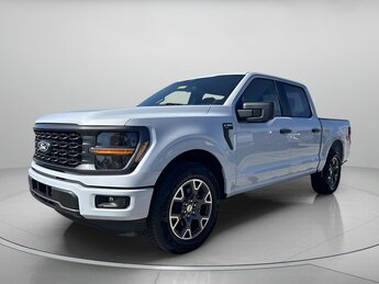 2025 Space White Metallic Ford F-150 STX Crew Cab Pickup 4 Door Regular Unleaded 2.7 L EcoBoost Engine RWD Truck Automatic
