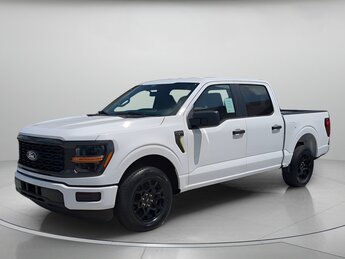 2025 Oxford White Ford F-150 STX Crew Cab Pickup Truck Regular Unleaded 2.7 L EcoBoost Engine 4 Door RWD Automatic
