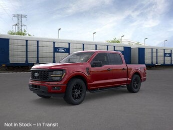 2025 Rapid Red Metallic Tinted Clearcoat Ford F-150 STX Crew Cab Pickup Truck Regular Unleaded 2.7 L EcoBoost Engine 4X4 Automatic 4 Door