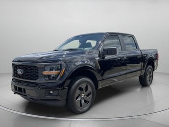 2025 Agate Black Metallic Ford F-150 STX Crew Cab Pickup Regular Unleaded 2.7 L EcoBoost Engine 4 Door Truck 4X4