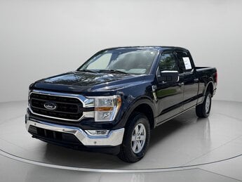 2021 Antimatter Blue Metallic Ford F-150 XLT Crew Cab Pickup 4 Door 4X4 Automatic Regular Unleaded V6 3.5 L EcoBoost Engine Truck