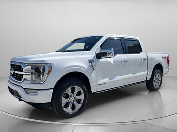 2021 Star White Metallic Tri-Coat Ford F-150 Platinum Automatic Truck 4X4