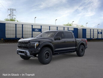2025 Agate Black Metallic Ford F-150 Raptor Crew Cab Pickup 4 Door Automatic 4X4 Ecoboost 3.5L V6 Engine Truck