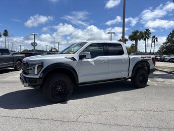 2025 Space White Metallic Ford F-150 Raptor Automatic 4 Door Ecoboost 3.5L V6 Engine