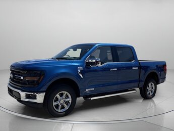 2025 Atlas Blue Metallic Ford F-150 XLT Automatic Truck PowerBoost Full-Hybrid V6 3.5 L Engine 4X4