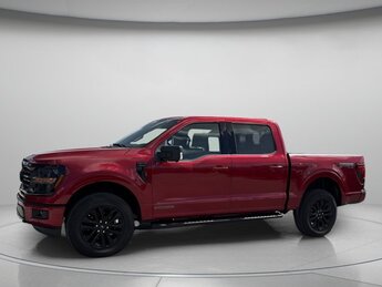 2025 Rapid Red Metallic Tinted Clearcoat Ford F-150 XLT Truck 4X4 4 Door PowerBoost Full-Hybrid V6 3.5 L Engine Automatic