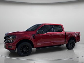 2025 Rapid Red Metallic Tinted Clearcoat Ford F-150 XLT PowerBoost Full-Hybrid V6 3.5 L Engine Automatic 4X4