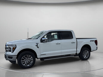 2025 Star White Metallic Tri-Coat Ford F-150 LARIAT 4X4 Automatic PowerBoost Full-Hybrid V6 3.5 L Engine