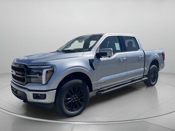 2025 Iconic Silver Metallic Ford F-150 LARIAT 4X4 PowerBoost Full-Hybrid V6 3.5 L Engine 4 Door Truck Automatic
