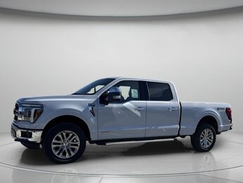 2025 Space White Metallic Ford F-150 LARIAT PowerBoost Full-Hybrid V6 3.5 L Engine Truck Automatic 4X4