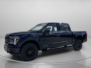 2025 Antimatter Blue Metallic Ford F-150 LARIAT 4 Door Truck PowerBoost Full-Hybrid V6 3.5 L Engine 4X4