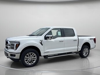2025 Star White Metallic Tri-Coat Ford F-150 LARIAT PowerBoost Full-Hybrid V6 3.5 L Engine Automatic 4X4 4 Door