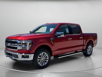 2025 Rapid Red Metallic Tinted Clearcoat Ford F-150 LARIAT Crew Cab Pickup Automatic 4 Door Truck