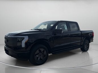 2025 Agate Black Metallic Ford F-150 Lightning Flash Crew Cab Pickup Electric Engine Automatic Truck
