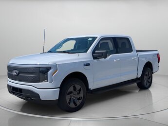 2025 Oxford White Ford F-150 Lightning Flash Crew Cab Pickup Automatic Electric Engine AWD Truck