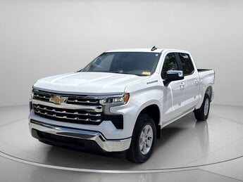 2025 Summit White Chevrolet Silverado 1500 LT Crew Cab Pickup RWD Gas V8 5.3L/325 Engine Truck