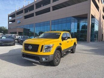 2017 Solar Flare Nissan Titan PRO-4X Crew Cab Pickup 4 Door Automatic Truck 4X4
