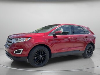 2018 Ruby Red Metallic Tinted Clearcoat Ford Edge SEL Automatic Regular Unleaded V-6 3.5 L/213 Engine 4 Door FWD