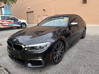 2018 Dark Graphite Metallic BMW 5 Series M550i xDrive AWD 4 Door Twin Turbo Premium Unleaded V-8 4.4 L/268 Engine