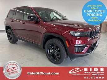 2025 Velvet Red Pearlcoat Jeep Grand Cherokee Limited 4X4 Automatic 4 Door SUV