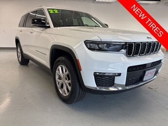2022 Bright White Clearcoat Jeep Grand Cherokee L Limited 4X4 SUV 3.6L V6 24V VVT Engine 4 Door Automatic