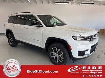 2025 Bright White Clearcoat Jeep Grand Cherokee L Limited 3.6L V6 24V VVT Engine 4 Door SUV Automatic 4X4