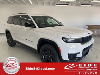 2025 Bright White Clearcoat Jeep Grand Cherokee L Limited 4 Door 3.6L V6 24V VVT Engine Automatic SUV 4X4