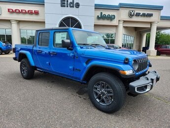 2025 Hydro Blue Pearlcoat Jeep Gladiator Sport S 4 Door 4X4 Automatic 3.6L V6 24V VVT Engine