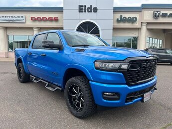 2025 Hydro Blue Pearlcoat Ram 1500 Big Horn Night Edition Waldoch 4X4 4 Door Automatic
