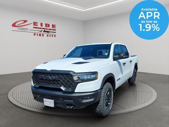 2025 Bright White Clearcoat Ram 1500 Rebel 4X4 4 Door Automatic Truck 3.0L I6 Engine