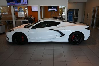 2023 Arctic White Chevrolet Corvette 2LT 6.2L V8 Engine RWD Car