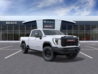 2025 Summit White GMC Sierra 2500 HD AT4X 6.6L Duramax Turbo-Diesel V8 engine 4 Door Truck