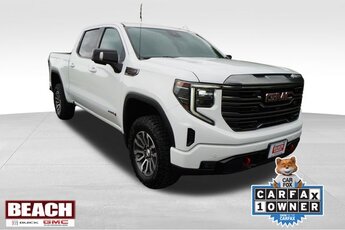 2023 Summit White GMC Sierra 1500 AT4 4X4 EcoTec3 6.2L V8 Engine Truck 4 Door Automatic