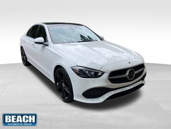 2022 White Mercedes-Benz C-Class C 300 2.0L I4 Turbocharged Engine Automatic Car RWD