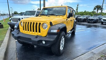 2020 Baja Yellow Clearcoat Jeep Wrangler Sport S Automatic SUV 2.0L I4 DOHC Engine 4X4 4 Door