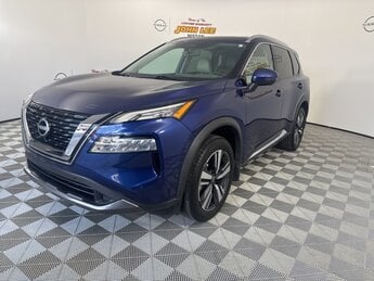 2023 Caspian Blue Metallic Nissan Rogue SL 1.5L I3 Turbocharged DOHC 12V LEV3-ULEV50 201hp Engine Automatic (CVT) 4 Door