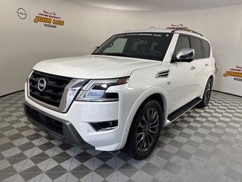 2022 Aspen White TriCoat Pearl Nissan Armada Platinum RWD 4 Door 5.6L V8 DOHC 32V LEV3-ULEV125 400hp Engine Automatic