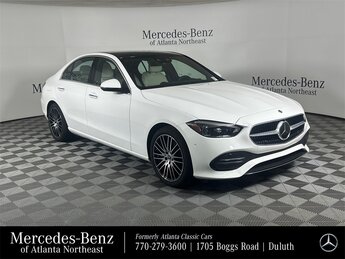 2025 Polar White Mercedes-Benz C-Class C 300 Car 2.0L I4 Turbocharged Engine RWD