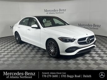 2025 Polar White Mercedes-Benz C-Class C 300 Car 2.0L I4 Turbocharged Engine RWD