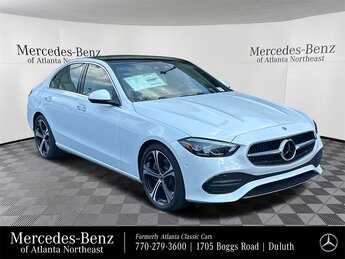 2025 MANUFAKTUR Moonlight White Metallic Mercedes-Benz C-Class C 300 Car 4 Door 2.0L I4 Turbocharged Engine