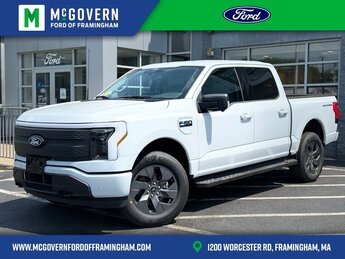 2025 White Ford F-150 Lightning Flash Automatic Electric Motor Engine Truck