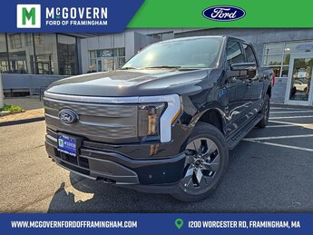 2025 Agate Black Metallic Ford F-150 Lightning LARIAT 4 Door Truck Electric Motor Engine Automatic AWD