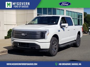 2025 Oxford White Ford F-150 Lightning LARIAT Electric Motor Engine Automatic 4 Door Truck AWD