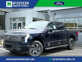 2025 Antimatter Blue Metallic Ford F-150 Lightning LARIAT Automatic 4 Door AWD Electric Motor Engine Truck