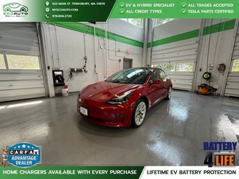2022 Red Multi-Coat Tesla Model 3 Base Electric Motor Engine RWD Automatic 4 Door
