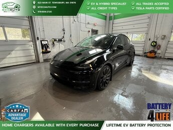2022 Solid Black Tesla Model Y Performance Automatic SUV Electric Motor Engine AWD 4 Door
