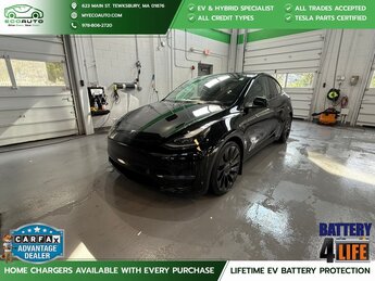 2022 Solid Black Tesla Model Y Performance Automatic SUV Electric Motor Engine AWD 4 Door